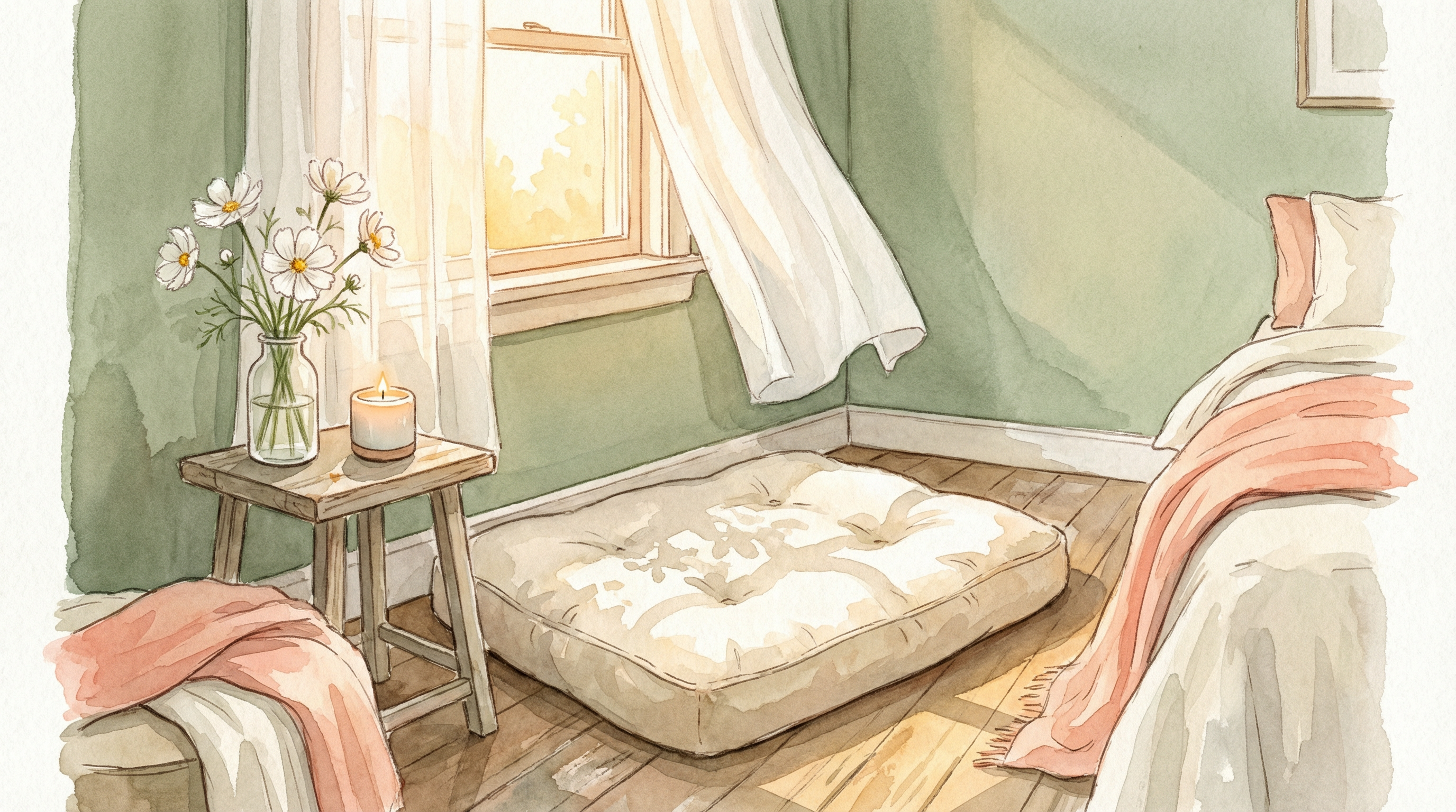 Peaceful sunlit room